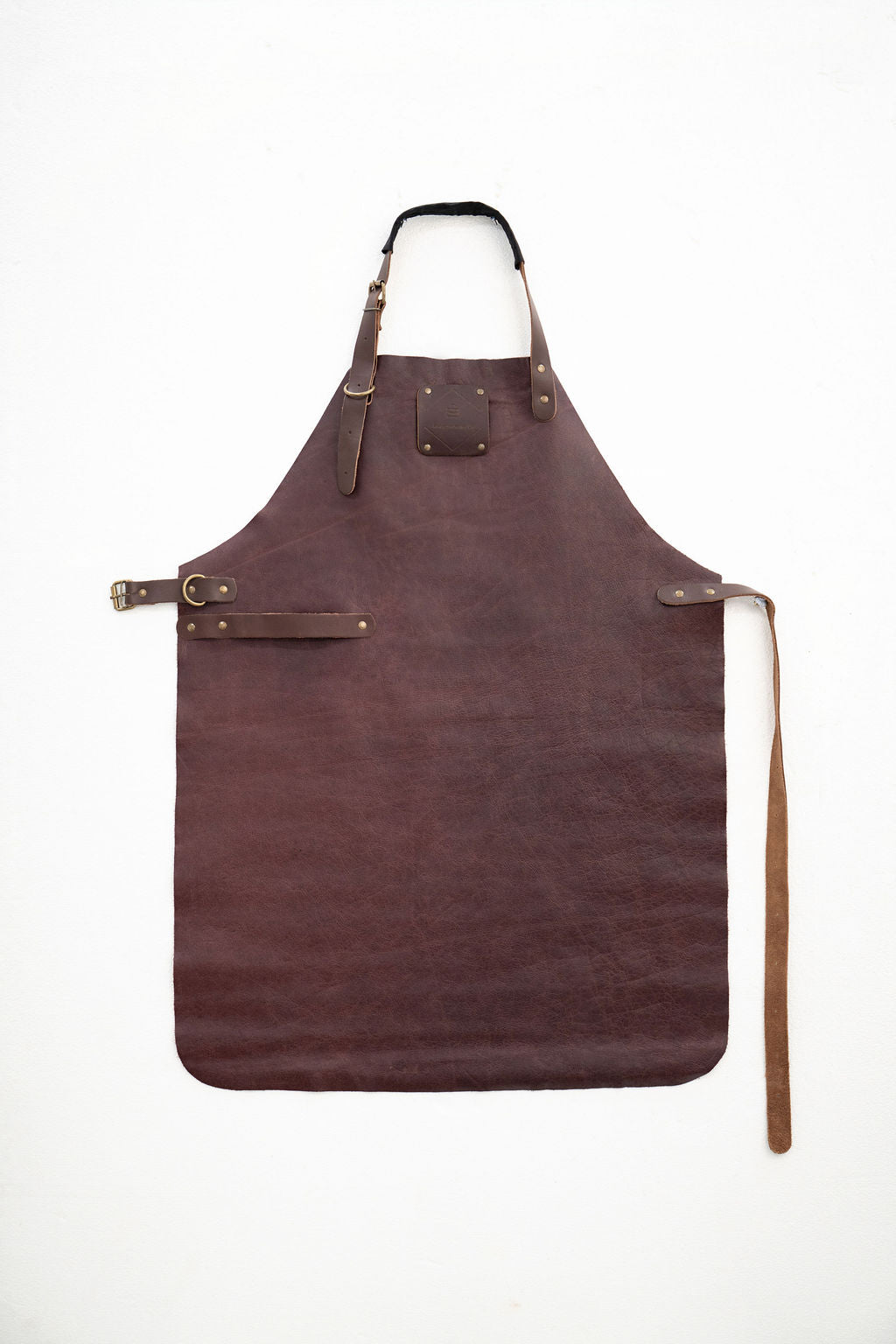 Espresso Brown Leather Apron – Signature Premium Work Apron (80×60 cm)