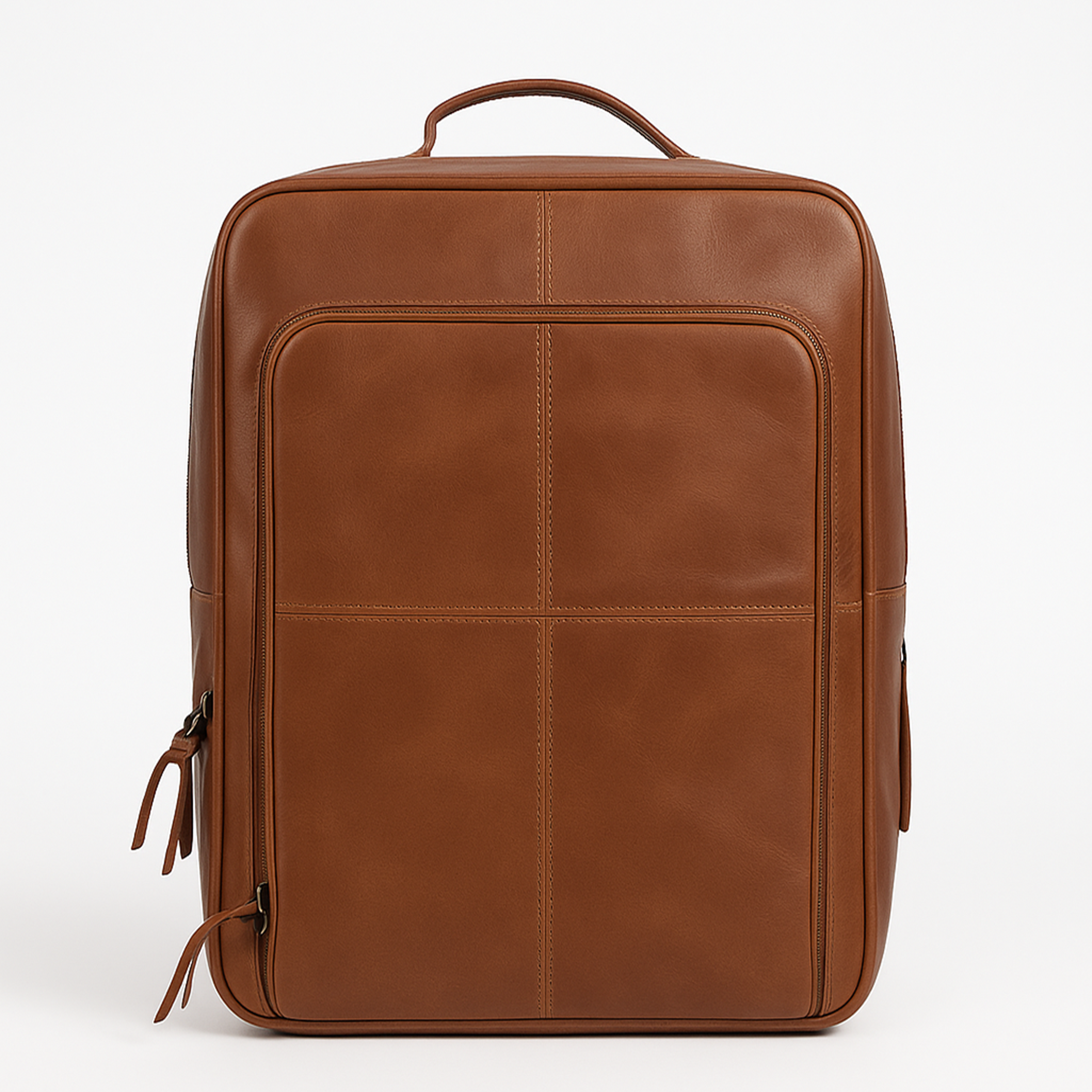 Luxe – Handmade Tan Leather Backpack for Travel, Work & Adventure