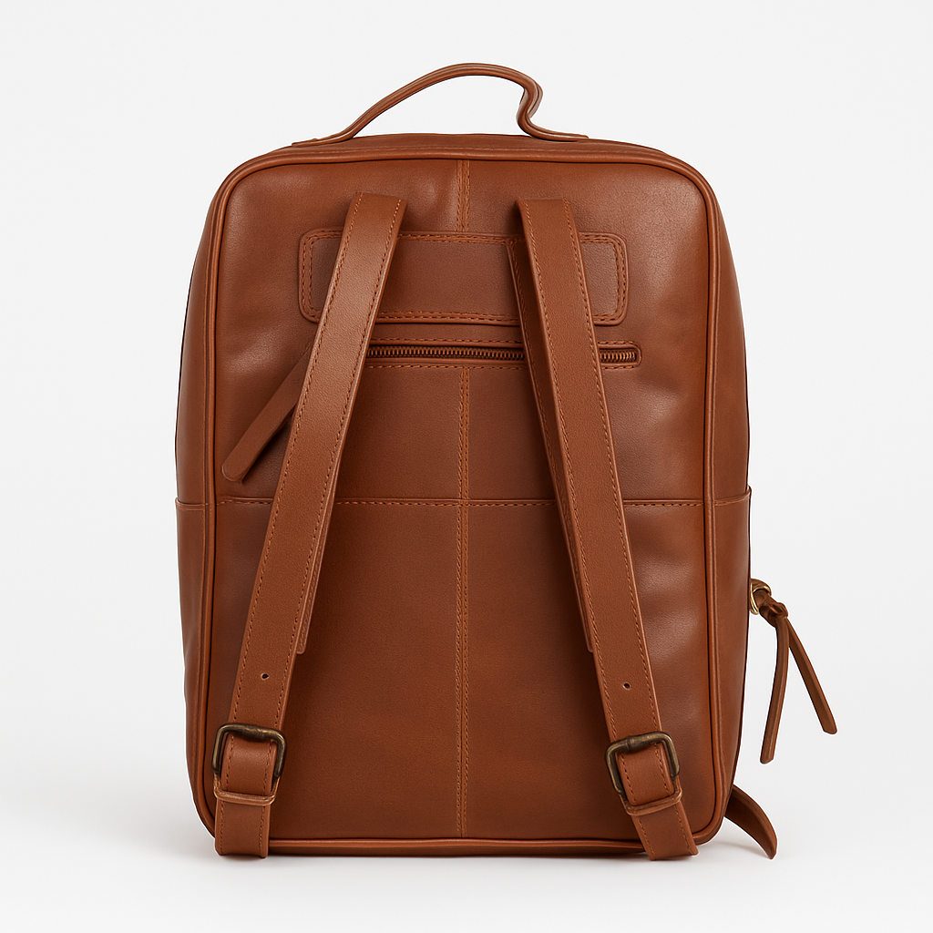 Luxe – Handmade Tan Leather Backpack for Travel, Work & Adventure