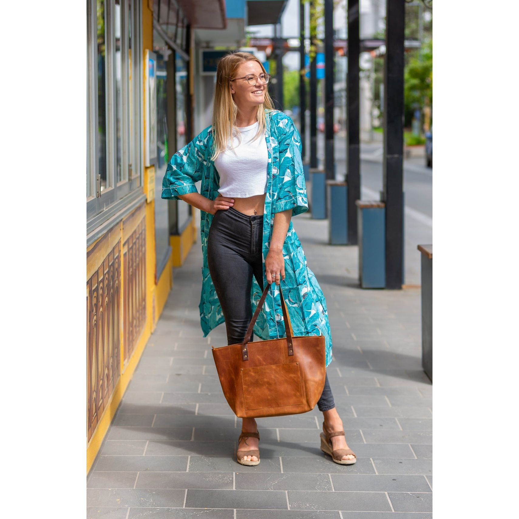 Melbourne Leather Co Leather totes,Work bag,Tote bag,Brown leather tote,Custom tote bag,Brown leather tote bag,Monogram computer bag,Ladies computer bag gift - LB04