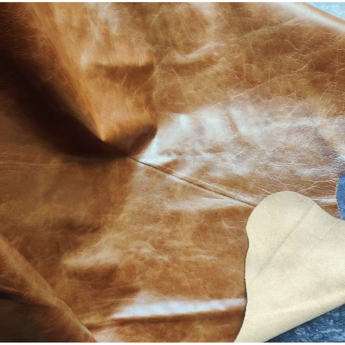 Melbourne Leather Co Tan Leather Ottoman Pouf Footstool Moroccan Leather Ottoman Pouf Genuine Leather Ottoman Handcrafted Handmade Ottoman - OPF04