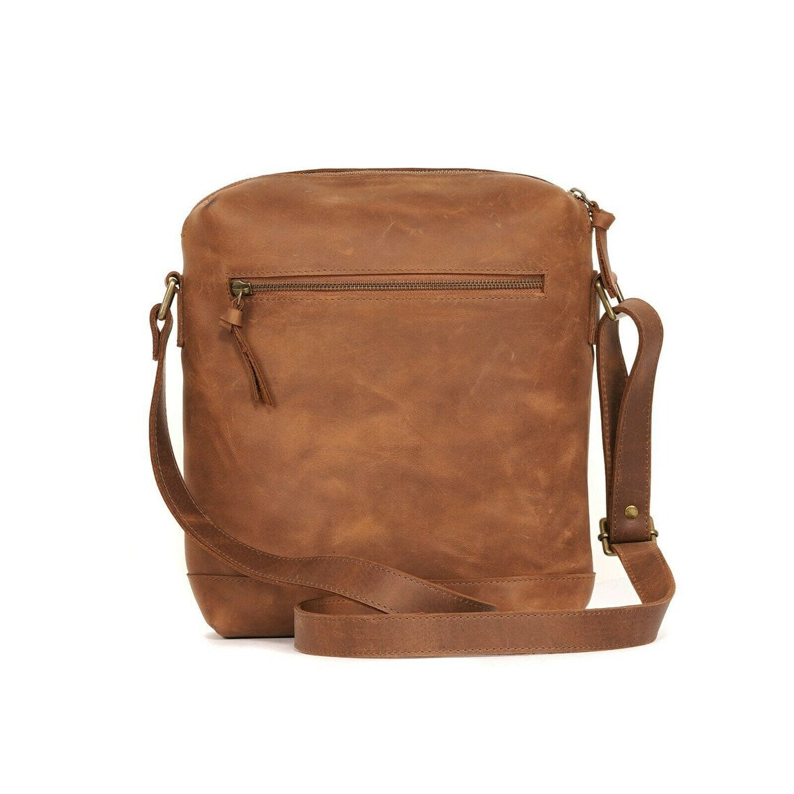 Melbourne Leather Co Genuine Leather Messenger Bag, Crossbody Bag, Leather Shoulder Bag, Travel Bag, Women Leather Men Bag, Satchel, Travel Bag, Purse Passport - LB20