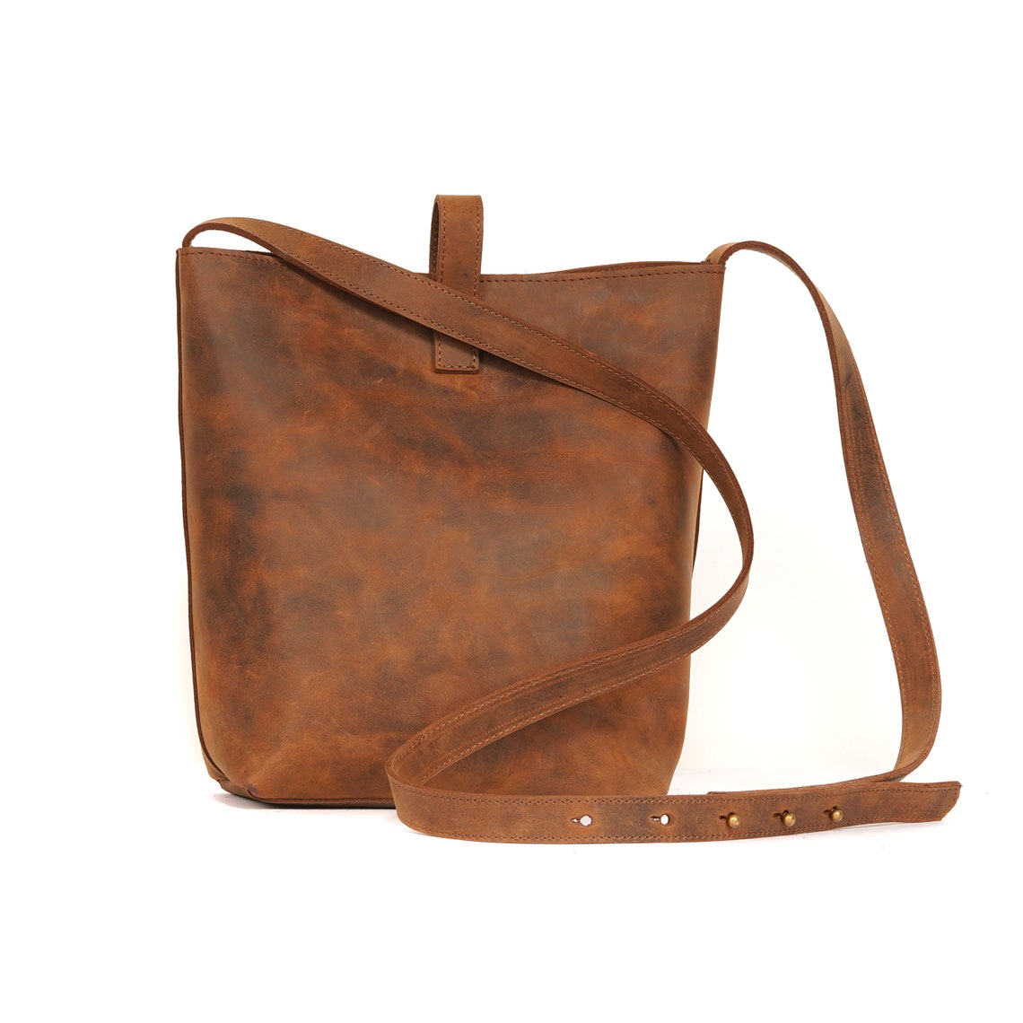 Melbourne Leather Co Genuine Leather Messenger Bag, Crossbody Bag, Leather Shoulder Bag, Travel Bag, Women Leather Men Bag, Satchel, Travel Bag, Purse Passport - LB16