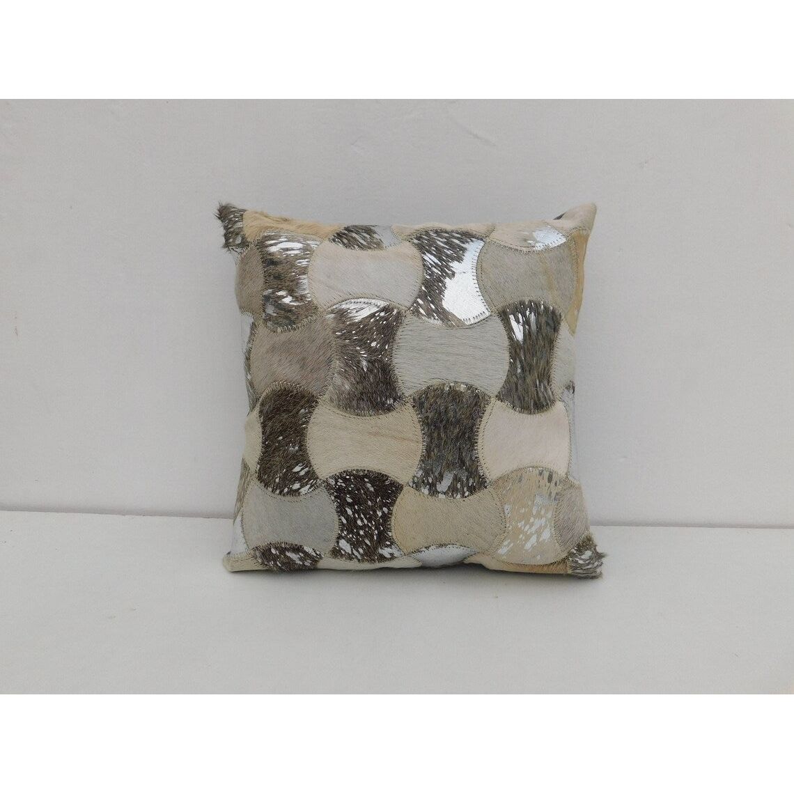 Melbourne Leather Co Exotic Cowhide Cushion Pillowcases Brown, Leather Cushion, Black and White 40*40cm Gift | Christmas Decor Cushion Pillow Covers - MLC14