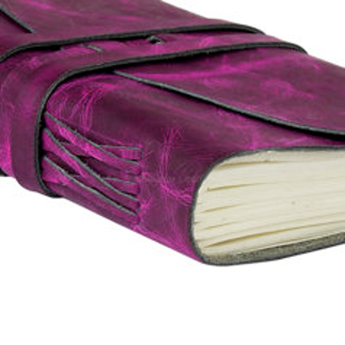 Melbourne Leather Co Vintage Leather Journal Recycled Paper Journal, For Notes, Notebook, Sketch book, Diary, Handmade Book,100% Recycled Rag,Tree Free Paper - LJ12