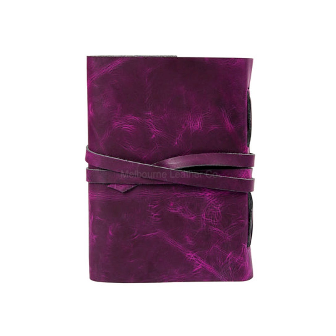 Melbourne Leather Co Vintage Leather Journal Recycled Paper Journal, For Notes, Notebook, Sketch book, Diary, Handmade Book,100% Recycled Rag,Tree Free Paper - LJ12