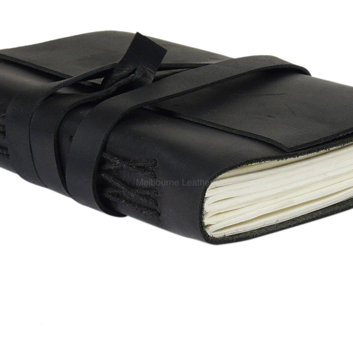 Melbourne Leather Co Vintage Leather Journal Recycled Paper Journal, For Notes, Notebook, Sketch book, Diary, Handmade Book,100% Recycled Rag,Tree Free Paper - LJ18