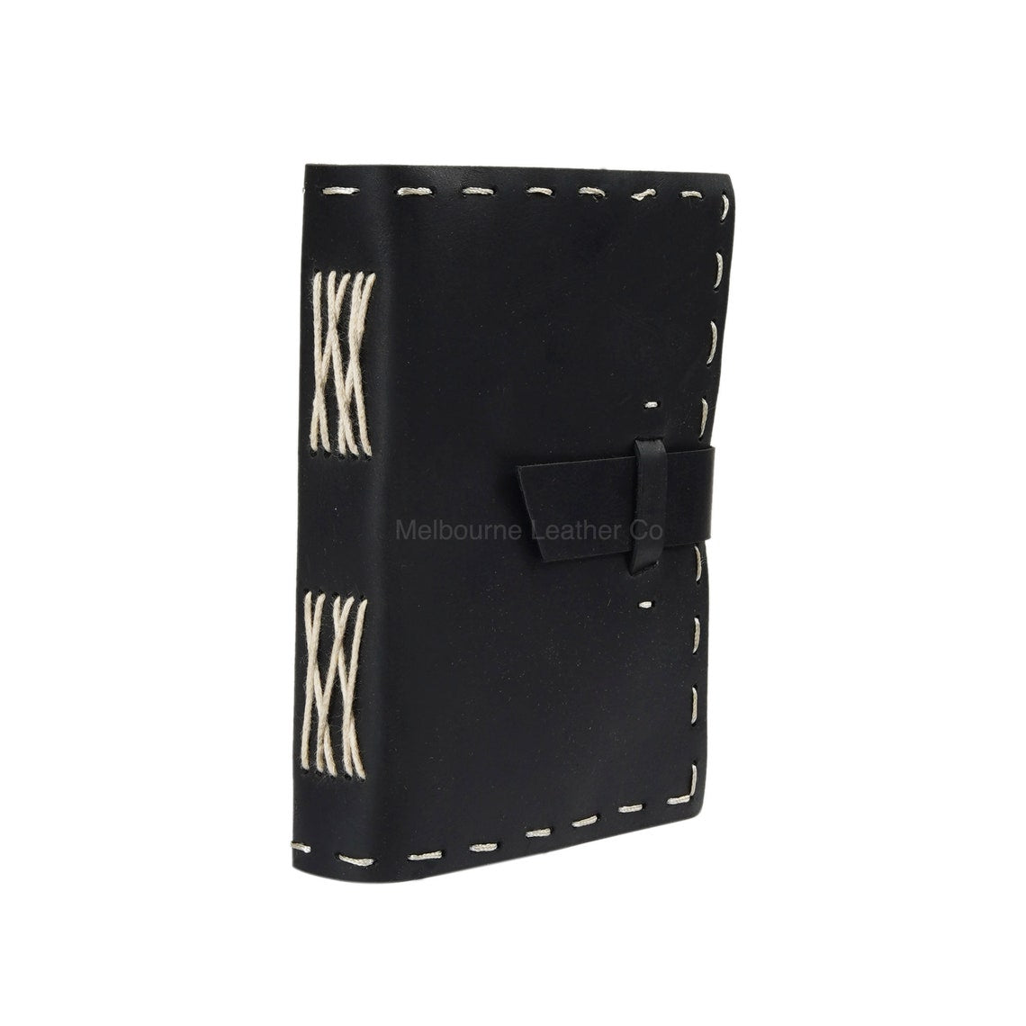 Melbourne Leather Co Vintage Leather Journal Recycled Paper Journal, For Notes, Notebook, Sketch book, Diary, Handmade Book,100% Recycled Rag,Tree Free Paper - LJ19