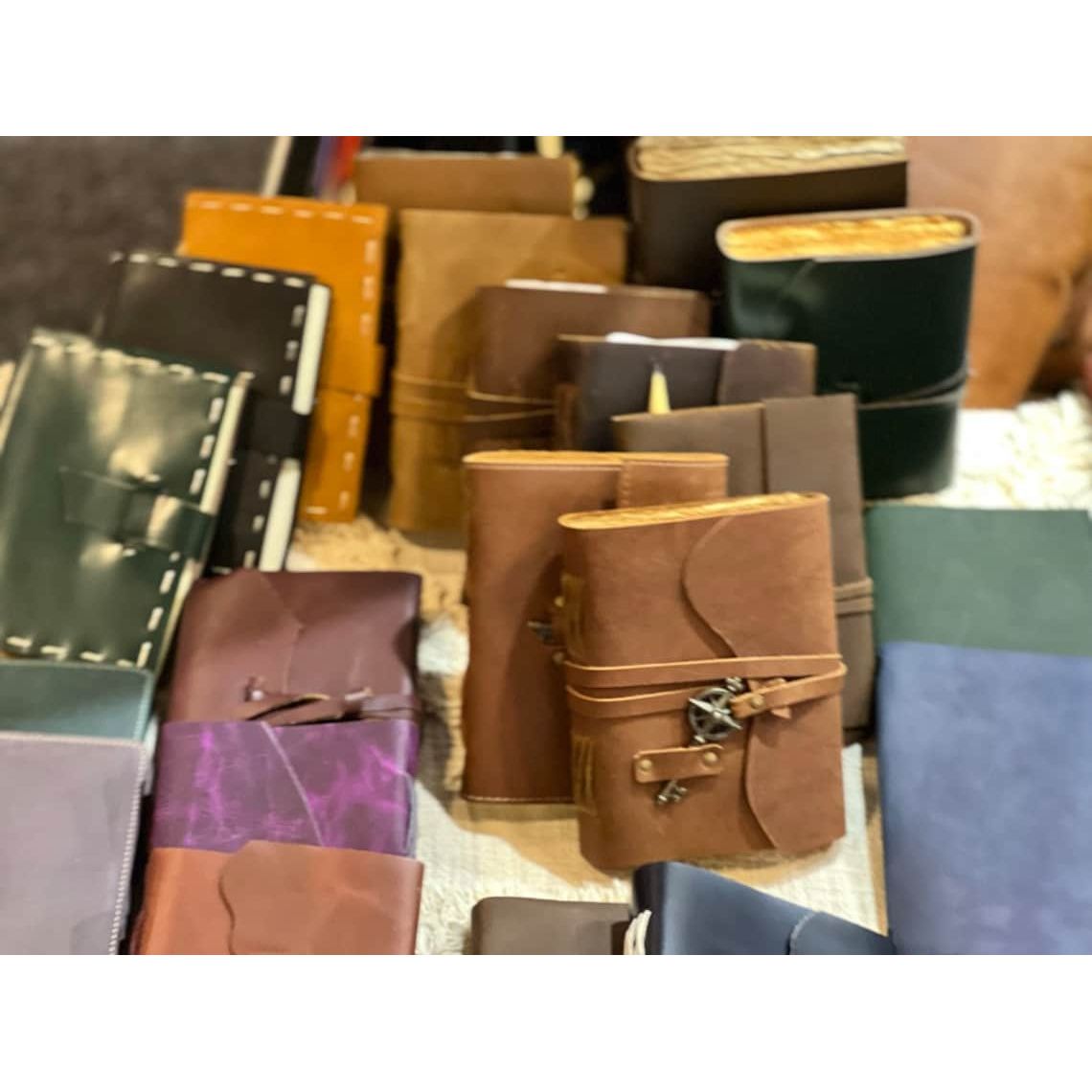 Melbourne Leather Co Wholesale Lot 10*A5 Leather Journals Notebook Sketch Book Travel Holiday Journal Gift for Her Him Christmas Fathers Mothers Day - LJ20