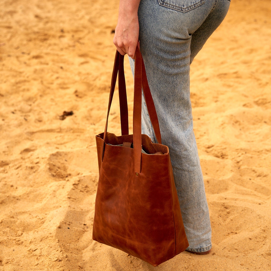 Melbourne Leather Co Leather totes,Work bag,Tote bag,Brown leather tote,Custom tote bag,Brown leather tote bag,Monogram computer bag,Ladies computer bag gift - LB18