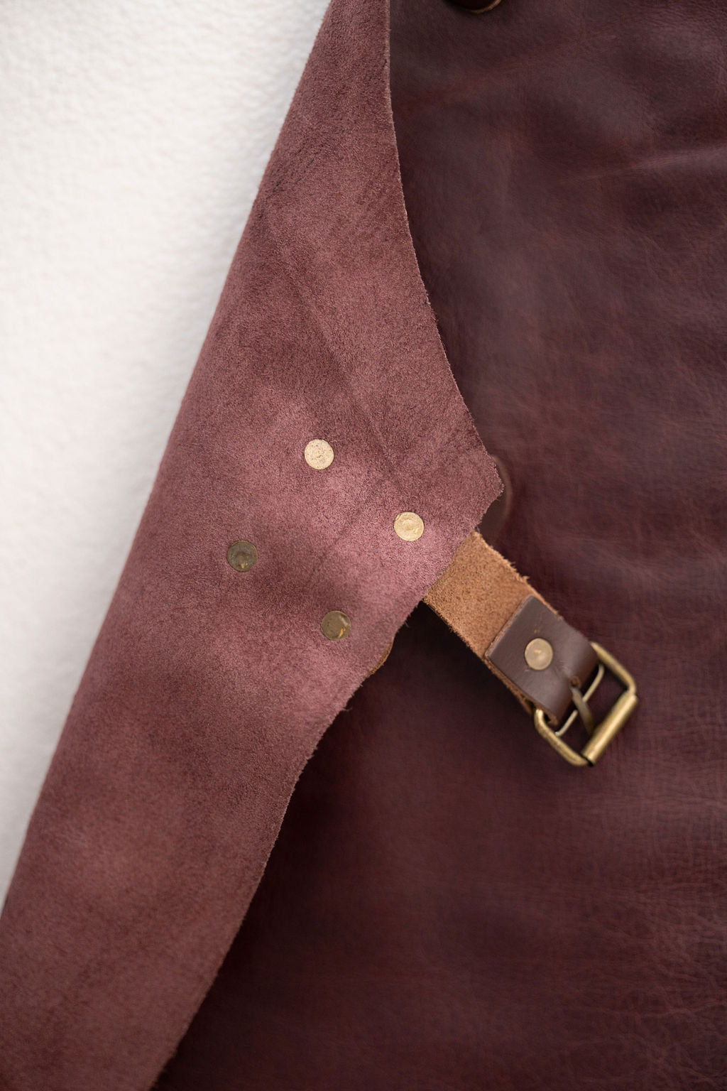 Espresso Brown Leather Apron – Signature Premium Work Apron (80×60 cm)