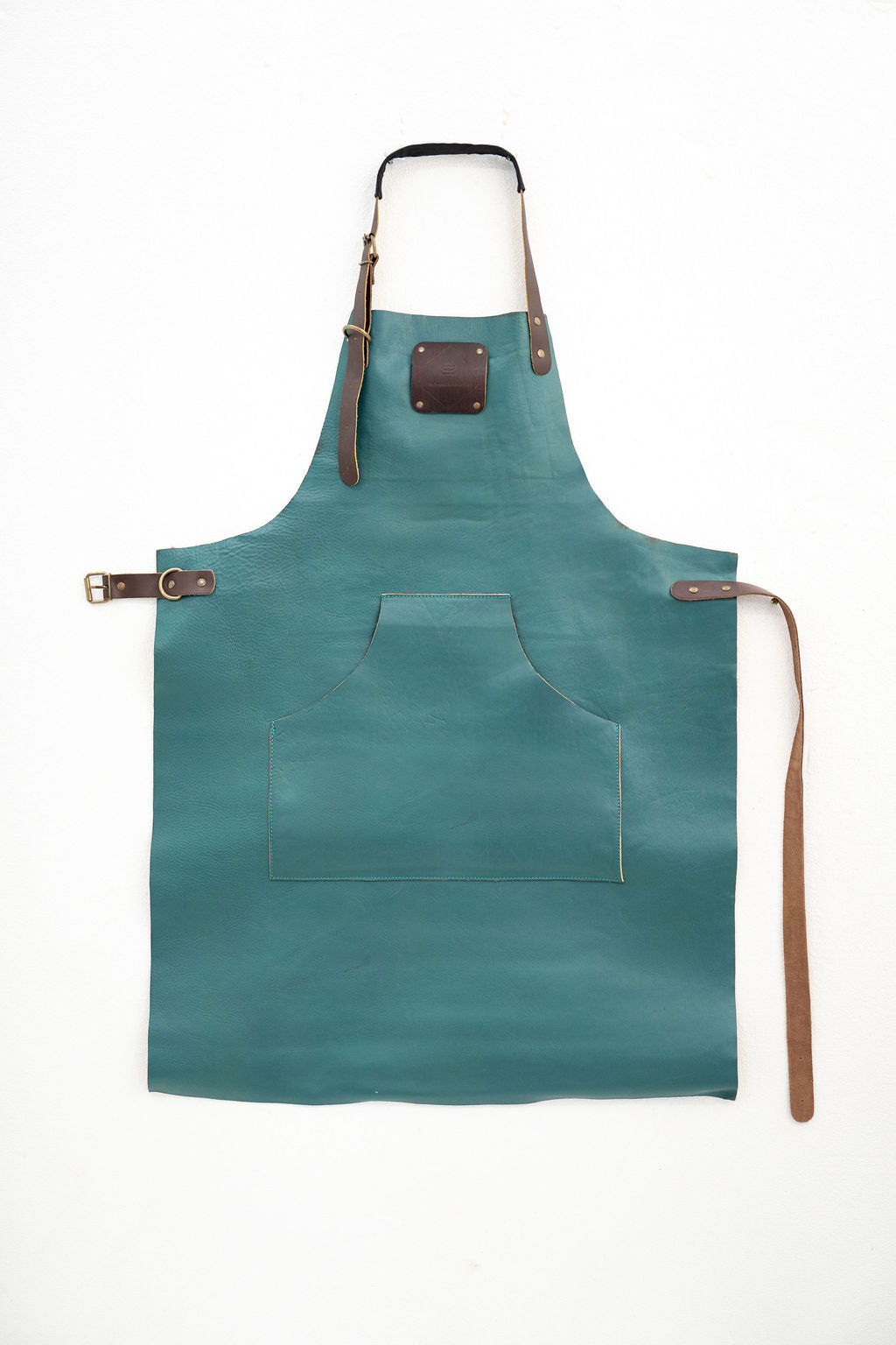 Ocean Teal Leather Apron – Signature Premium Work Apron (80×60 cm)