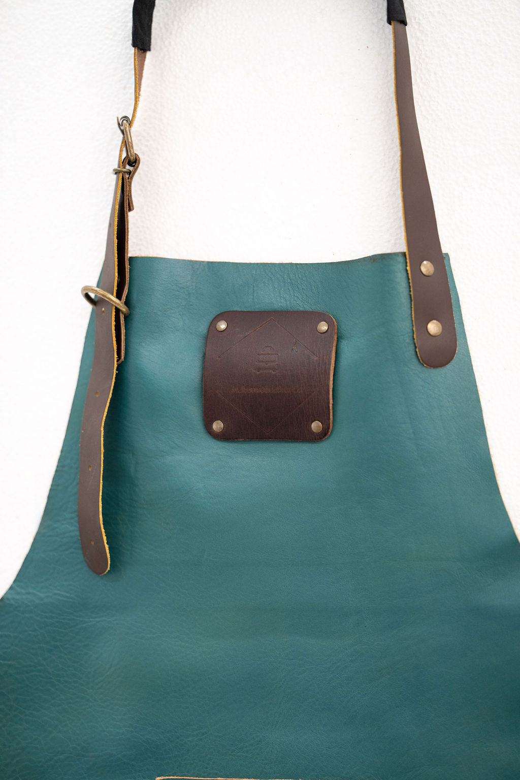 Ocean Teal Leather Apron – Signature Premium Work Apron (80×60 cm)
