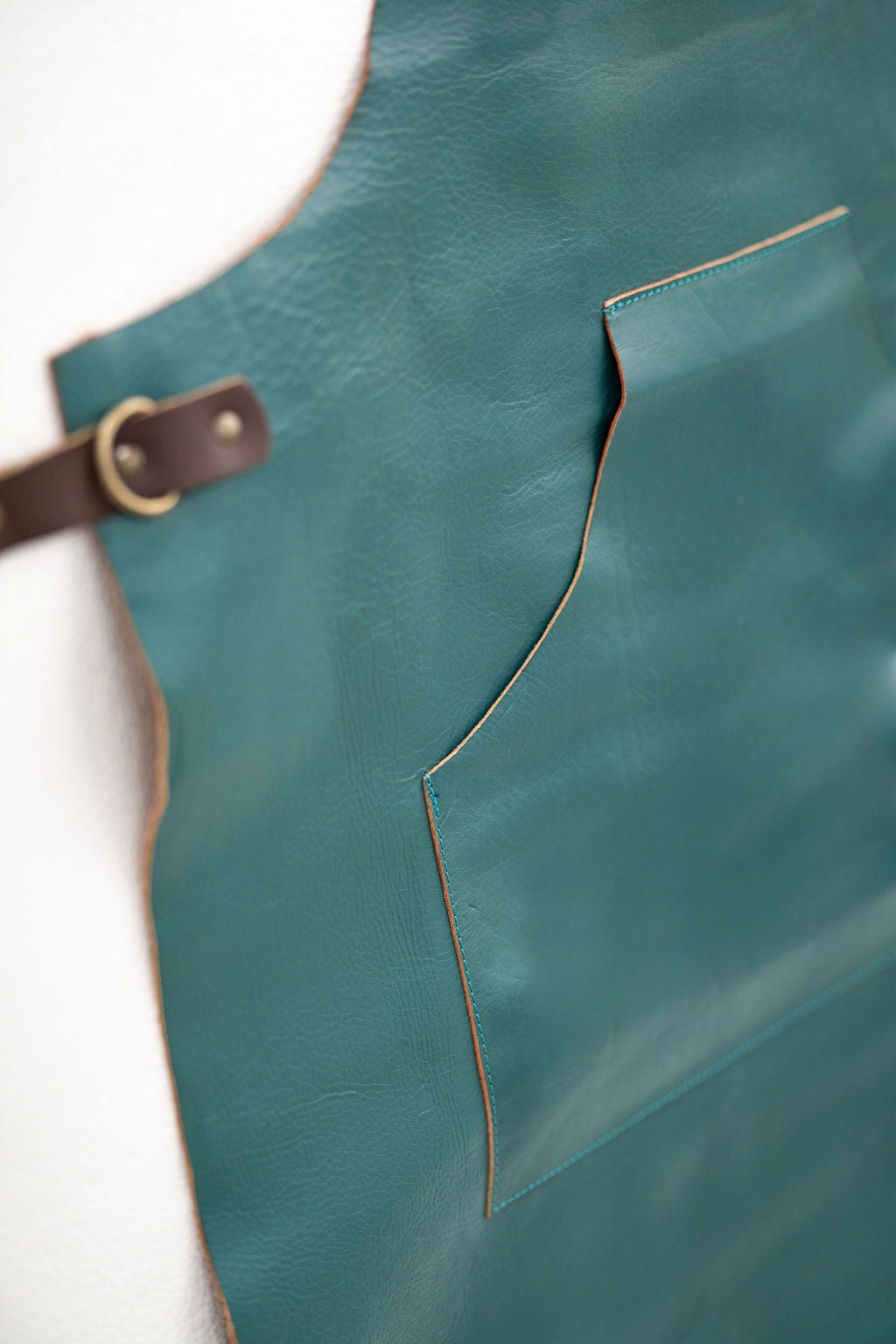 Ocean Teal Leather Apron – Signature Premium Work Apron (80×60 cm)