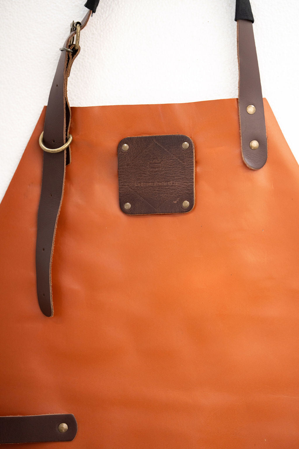 Cognac Tan Leather Apron – Signature Premium Work Apron (80×60 cm)