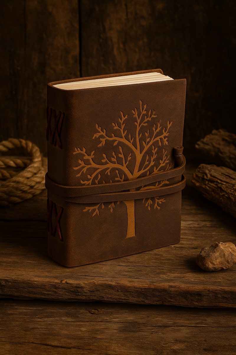 Sustainable Sentiments Recycled Leather Journal
