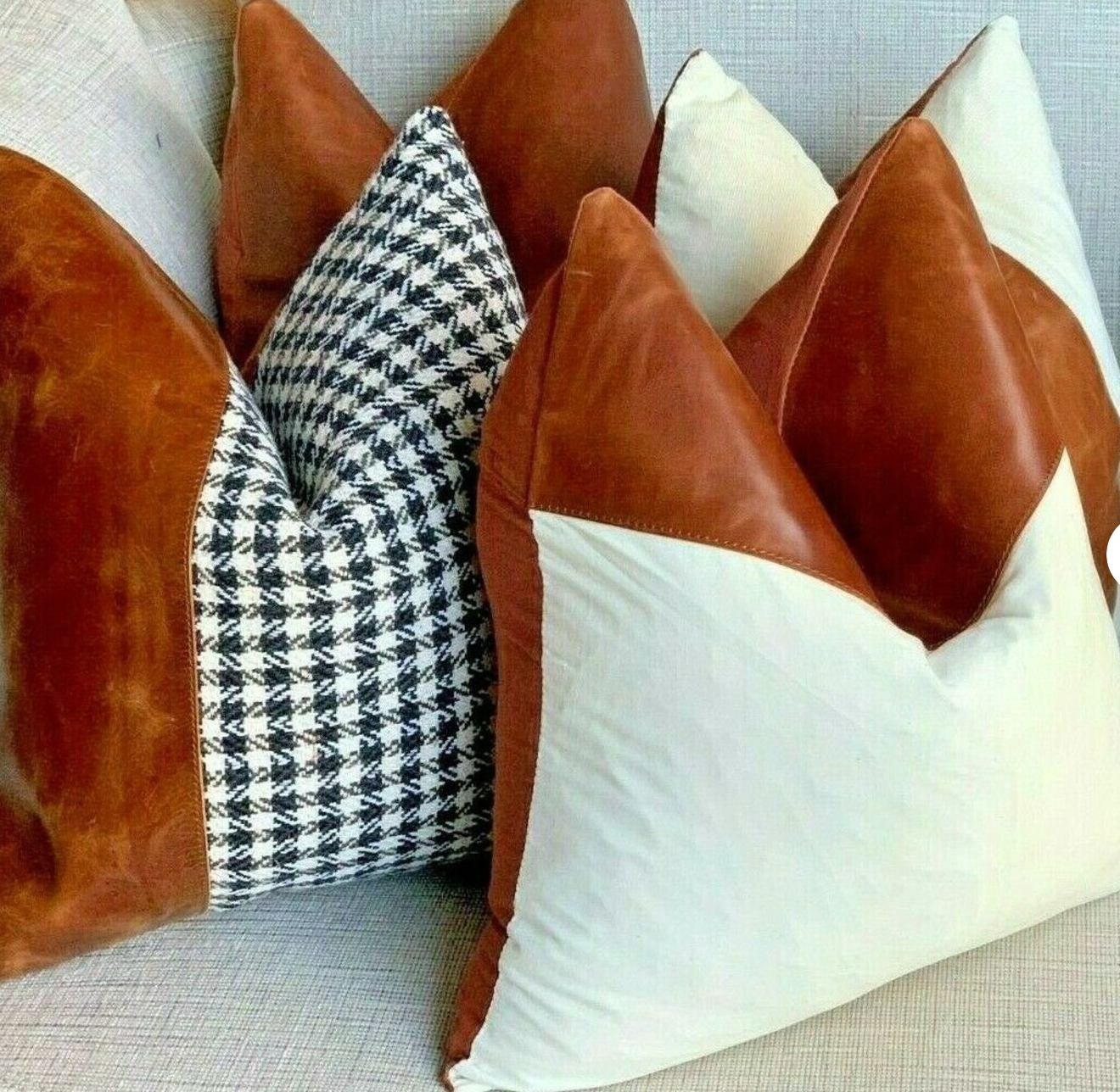 Summer Lux Charm Leather Cushion Cover