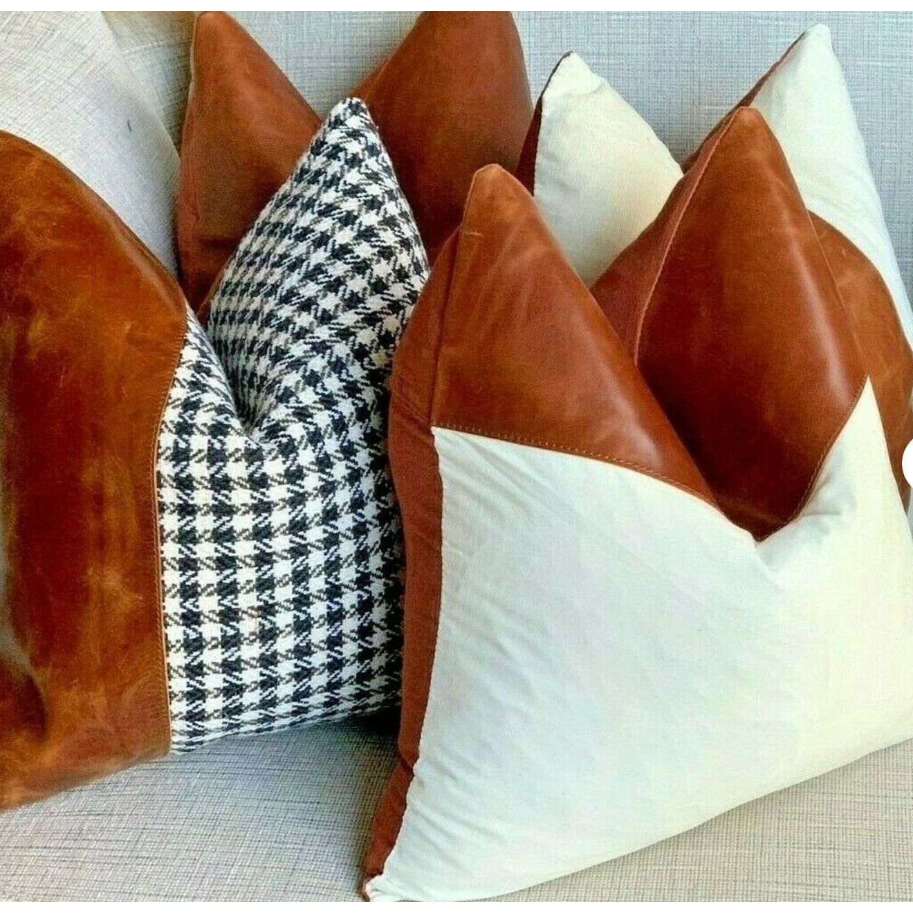 Summer Lux Charm Leather Cushion Cover