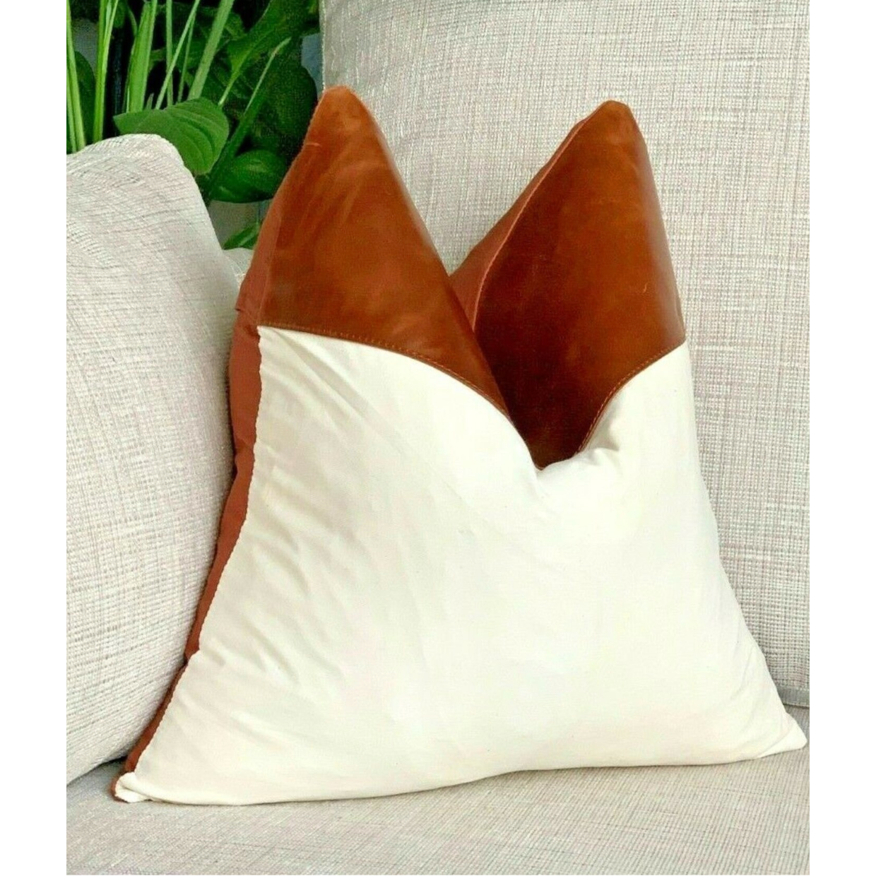 Summer Lux Charm Leather Cushion Cover