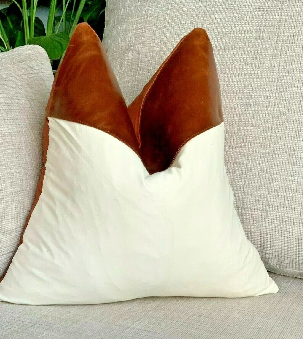 Summer Lux Charm Leather Cushion Cover