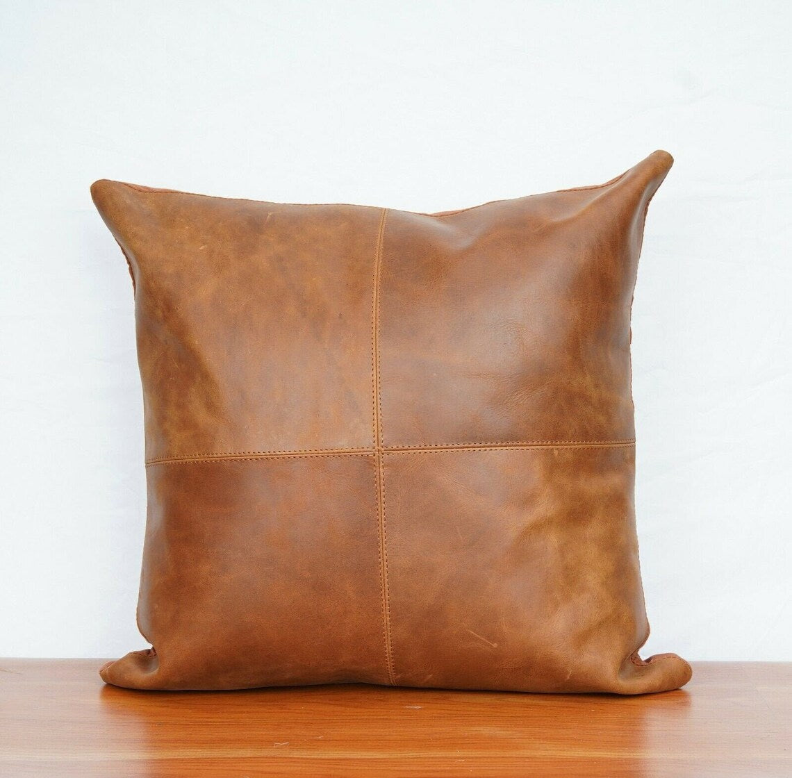 Melbourne Leather Co Genuine Leather Cowhide Cushion Cover 60*60cm. - LCC07