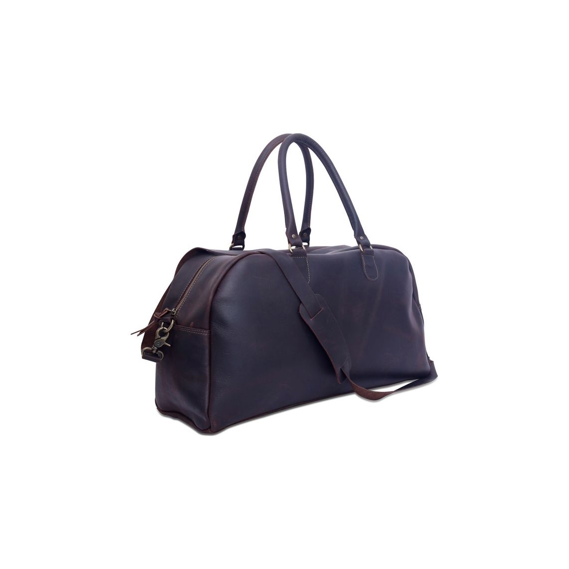 Melbourne Leather Co Leather Weekender, Duffle Bag, Leather Weekend Bag, Fathers Day Gift for Him, Overnight Bag, Vacation Duffel, Lightweight Luggage, Men - LB10