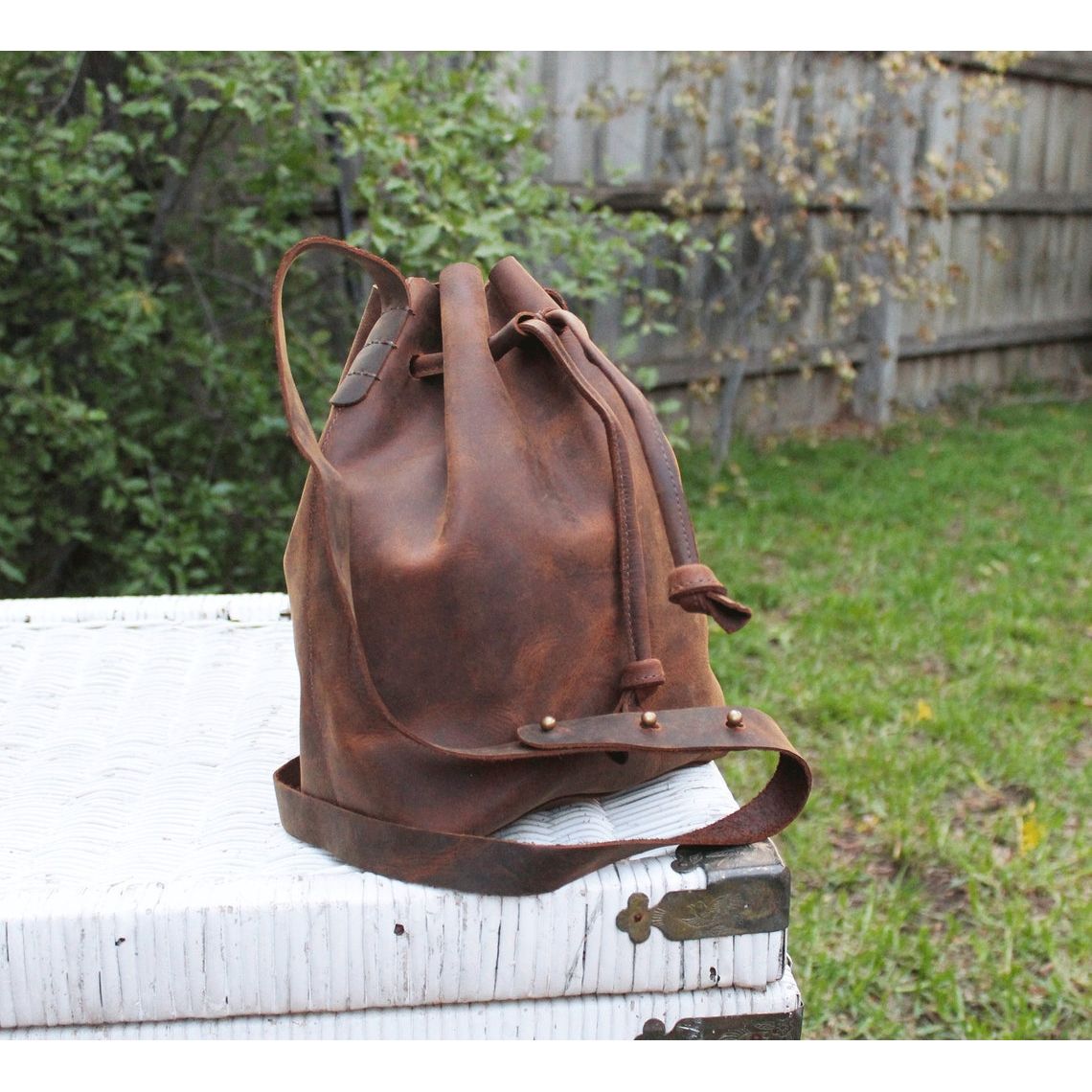 Melbourne Leather Co Genuine Tan Leather Crossbody Bag Small Leather Purse Minimalist Bag Modern Leather Wristlet Clutch Bag Crossbody Leather Tote Gift Bag - LB30