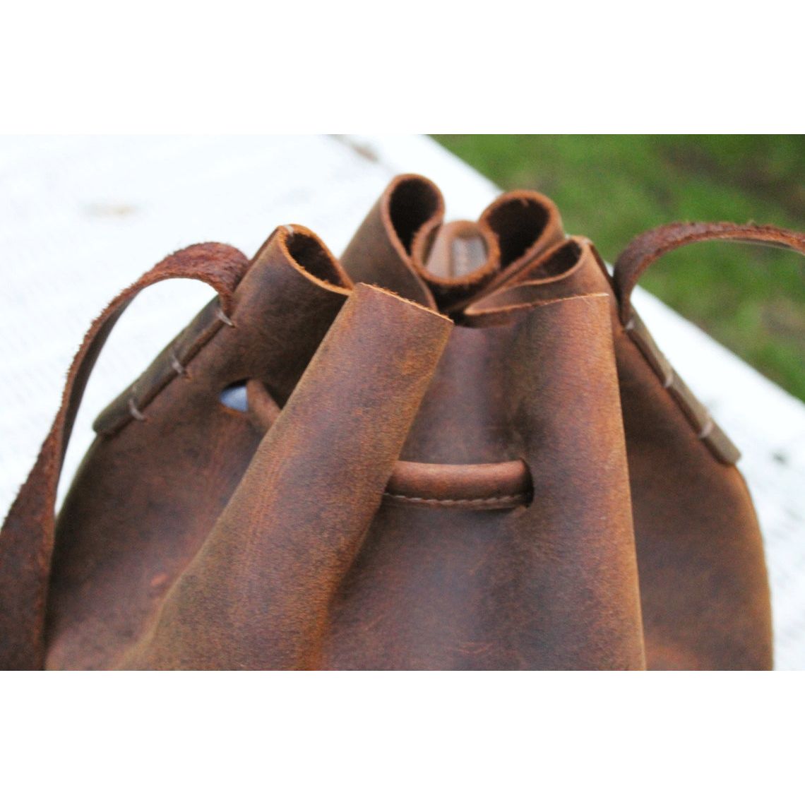 Melbourne Leather Co Genuine Tan Leather Crossbody Bag Small Leather Purse Minimalist Bag Modern Leather Wristlet Clutch Bag Crossbody Leather Tote Gift Bag - LB30
