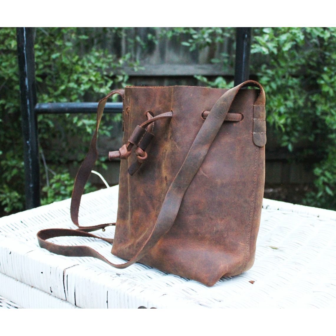 Melbourne Leather Co Genuine Tan Leather Crossbody Bag Small Leather Purse Minimalist Bag Modern Leather Wristlet Clutch Bag Crossbody Leather Tote Gift Bag - LB30