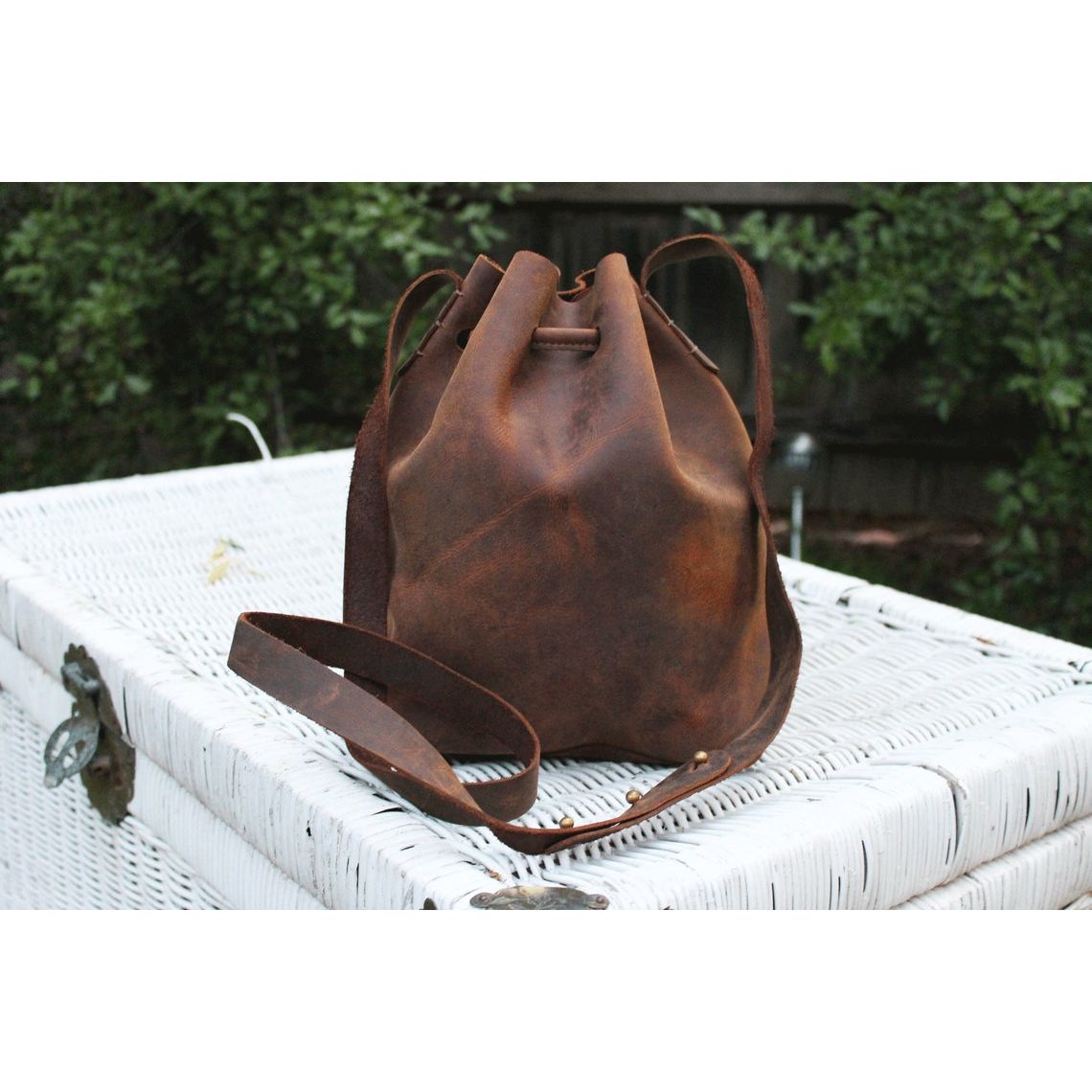 Melbourne Leather Co Genuine Tan Leather Crossbody Bag Small Leather Purse Minimalist Bag Modern Leather Wristlet Clutch Bag Crossbody Leather Tote Gift Bag - LB30