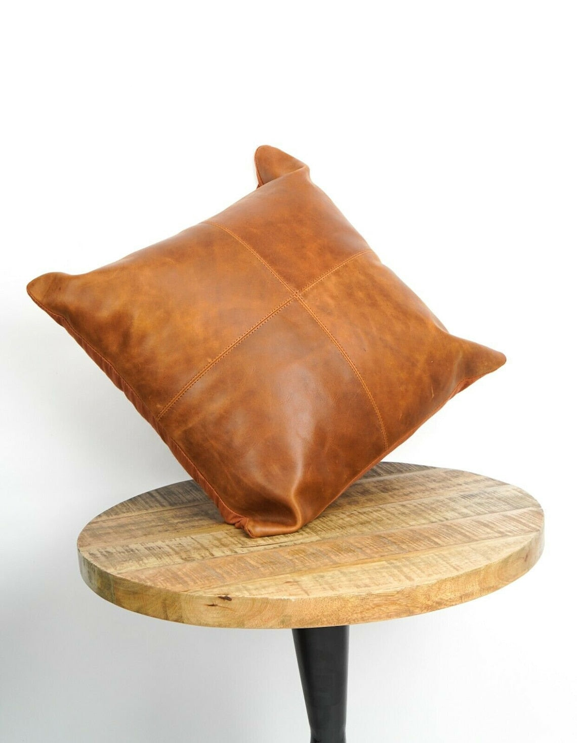 Melbourne Leather Co Genuine Leather Cowhide Cushion Cover 60*60cm. - LCC07