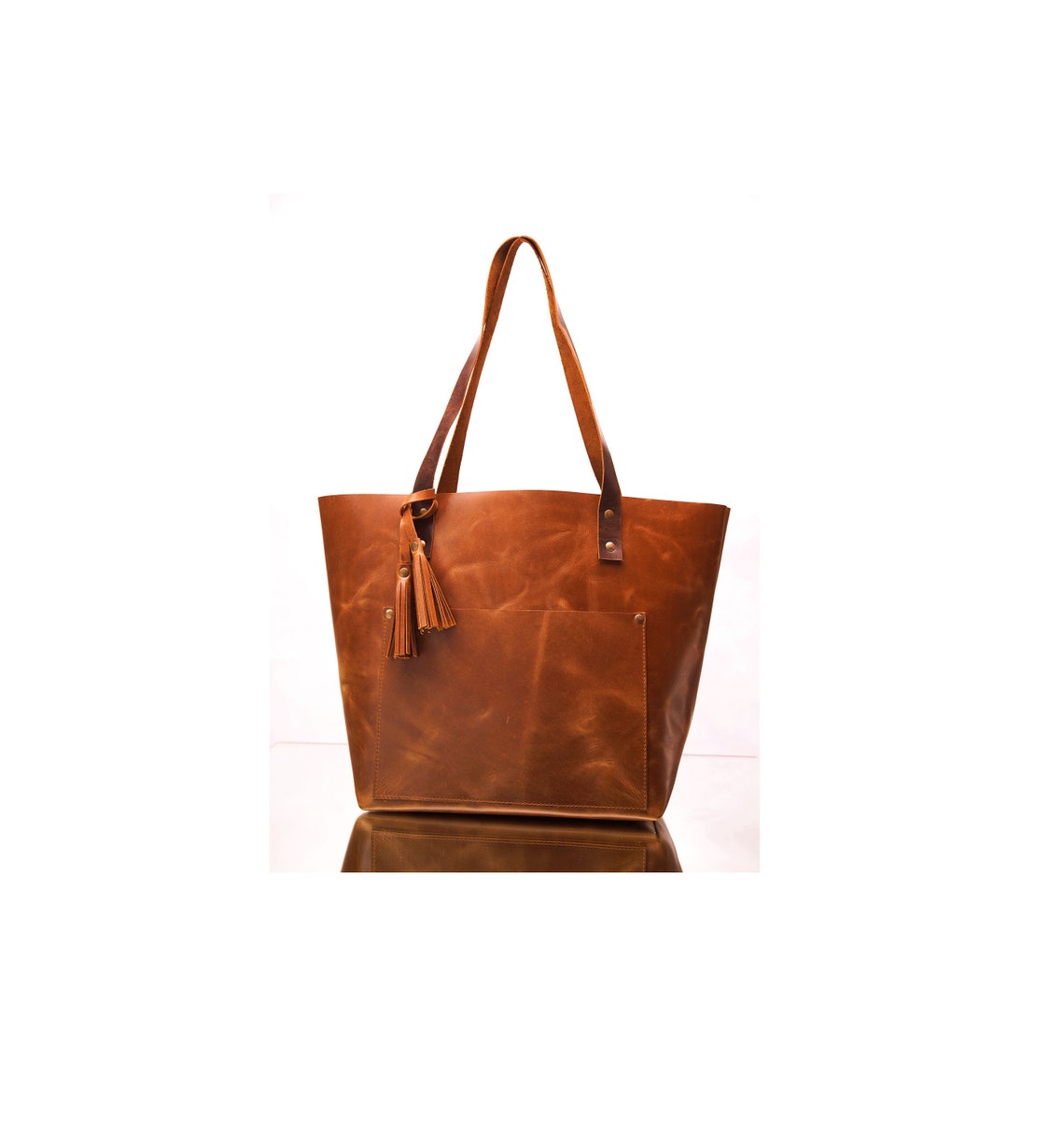 Melbourne Leather Co Leather totes,Work bag,Tote bag,Brown leather tote,Custom tote bag,Brown leather tote bag,Monogram computer bag,Ladies computer bag gift - LB17