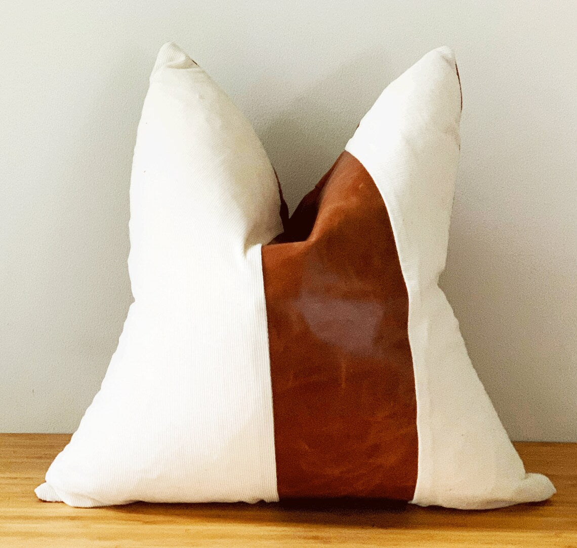 Melbourne Leather Co Genuine Leather Cushion Cover Pillow Cover Leather Pillow Leather Cushion Vintage Leather Tan Pillow Cover - LCC02