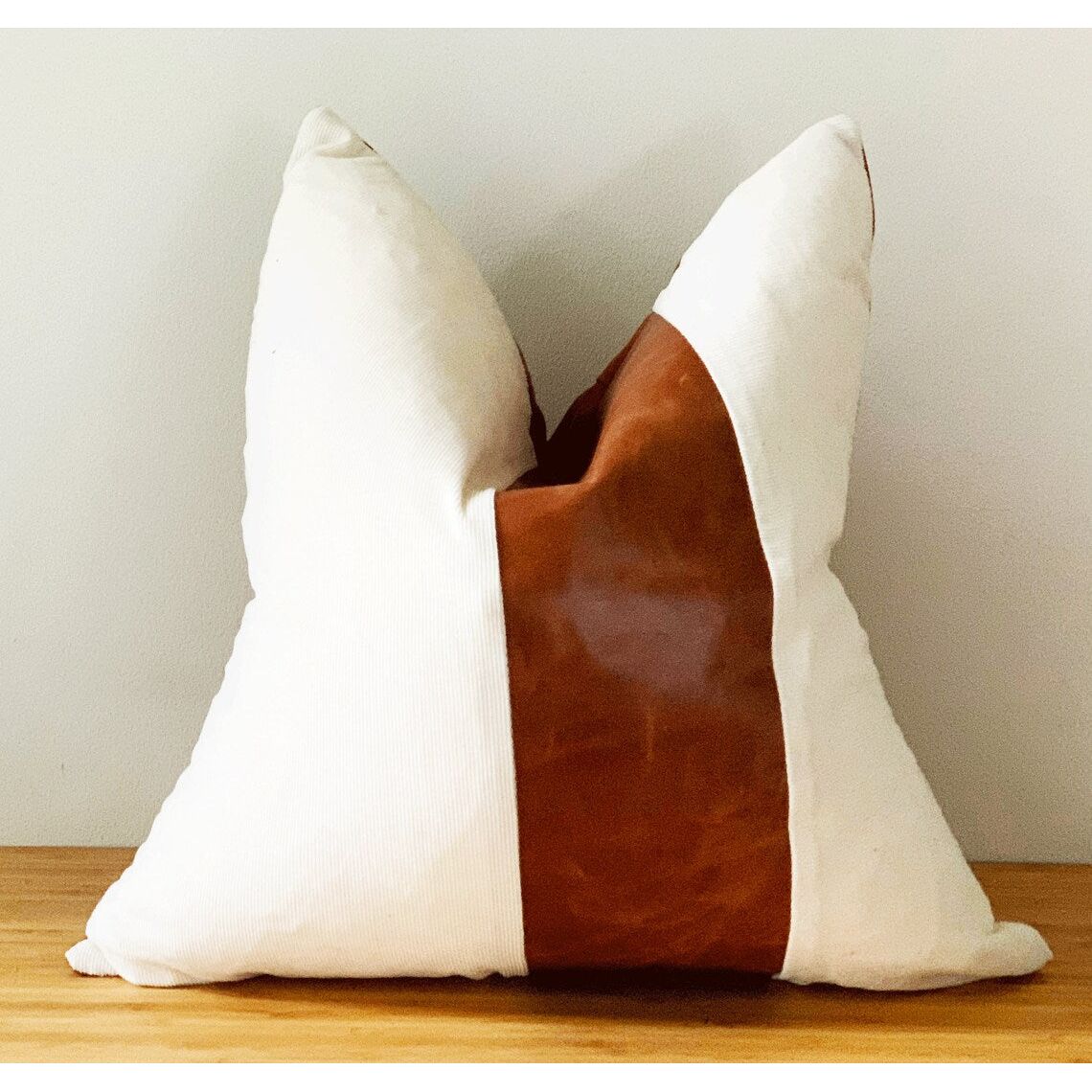 Melbourne Leather Co Genuine Leather Cushion Cover Pillow Cover Leather Pillow Leather Cushion Vintage Leather Tan Pillow Cover - LCC02