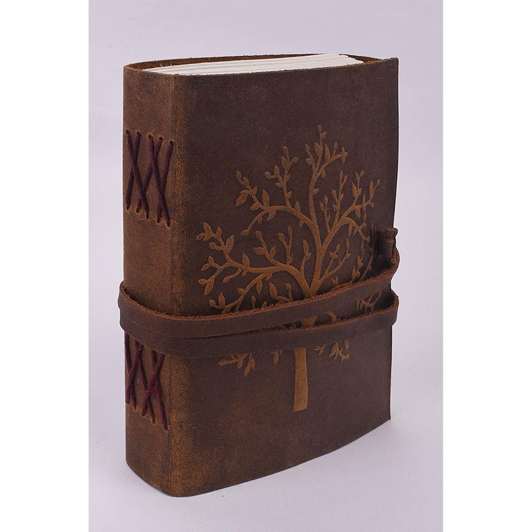 Melbourne Leather Co Vintage Leather Journal Recycled Paper Journal, For Notes, Notebook, Sketch book, Diary, Handmade Book,100% Recycled Rag,Tree Free Paper - LJ03