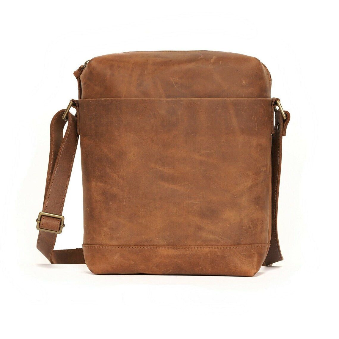 Melbourne Leather Co Genuine Leather Messenger Bag, Crossbody Bag, Leather Shoulder Bag, Travel Bag, Women Leather Men Bag, Satchel, Travel Bag, Purse Passport - LB20