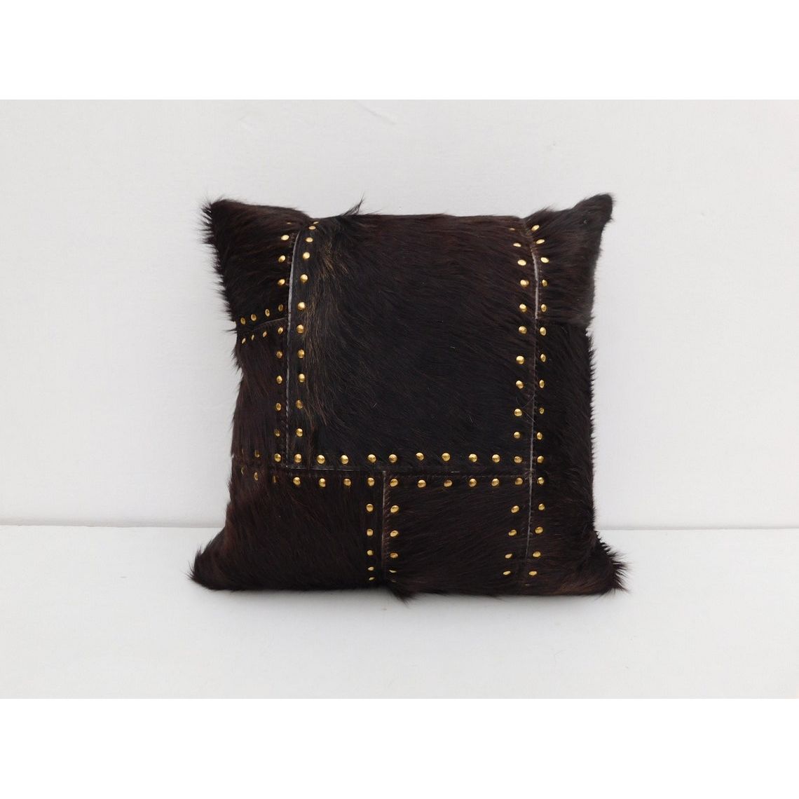 Melbourne Leather Co Exotic Cowhide Cushion Pillowcases Brown, Leather Cushion, Black and White 40*40cm Gift | Christmas Decor Cushion Pillow Covers - MLC17