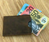 Melbourne Leather Co Rustic Genuine Leather Slim Leather Card Holder / Leather Credit Card Wallet / Leather Card Holder Wallet / Leather Card Sleeve - LB12