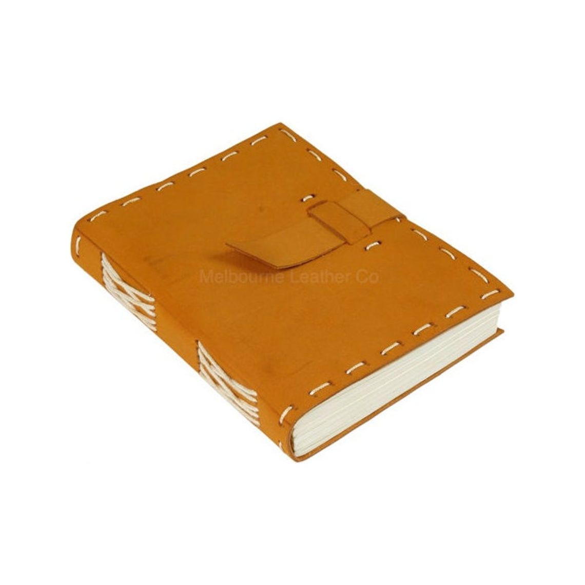 Melbourne Leather Co Vintage Leather Journal Recycled Paper Journal, For Notes, Notebook, Sketch book, Diary, Handmade Book,100% Recycled Rag,Tree Free Paper - LJ25