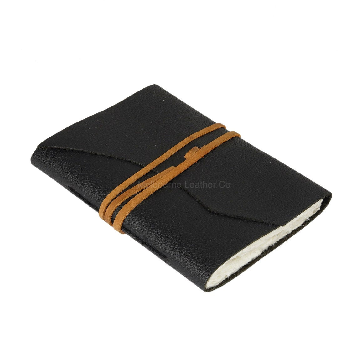 Melbourne Leather Co Vintage Leather Journal Recycled Paper Journal, For Notes, Notebook, Sketch book, Diary, Handmade Book,100% Recycled Rag,Tree Free Paper - LJ27