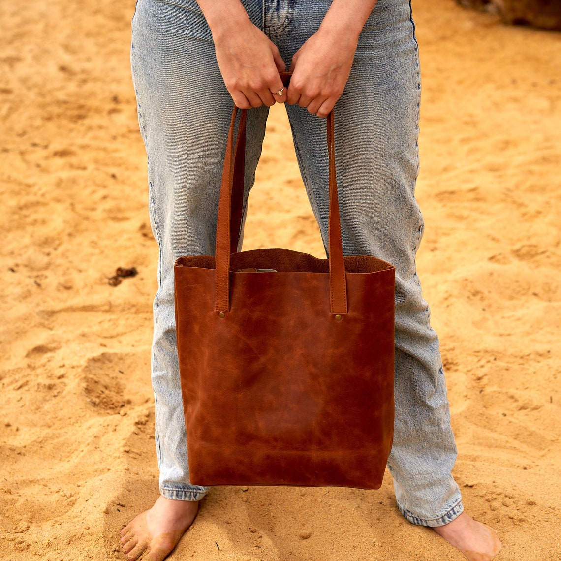 Melbourne Leather Co Leather totes,Work bag,Tote bag,Brown leather tote,Custom tote bag,Brown leather tote bag,Monogram computer bag,Ladies computer bag gift - LB18