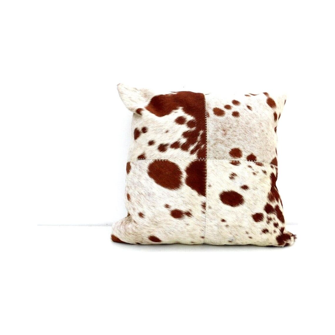 Melbourne Leather Co Exotic Cowhide Cushion Pillowcases Brown, Leather Cushion, Black and White 40*40cm Gift | Christmas Decor Cushion Pillow Covers - MLC09